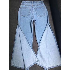 High Waist Slit Jeans SOLD